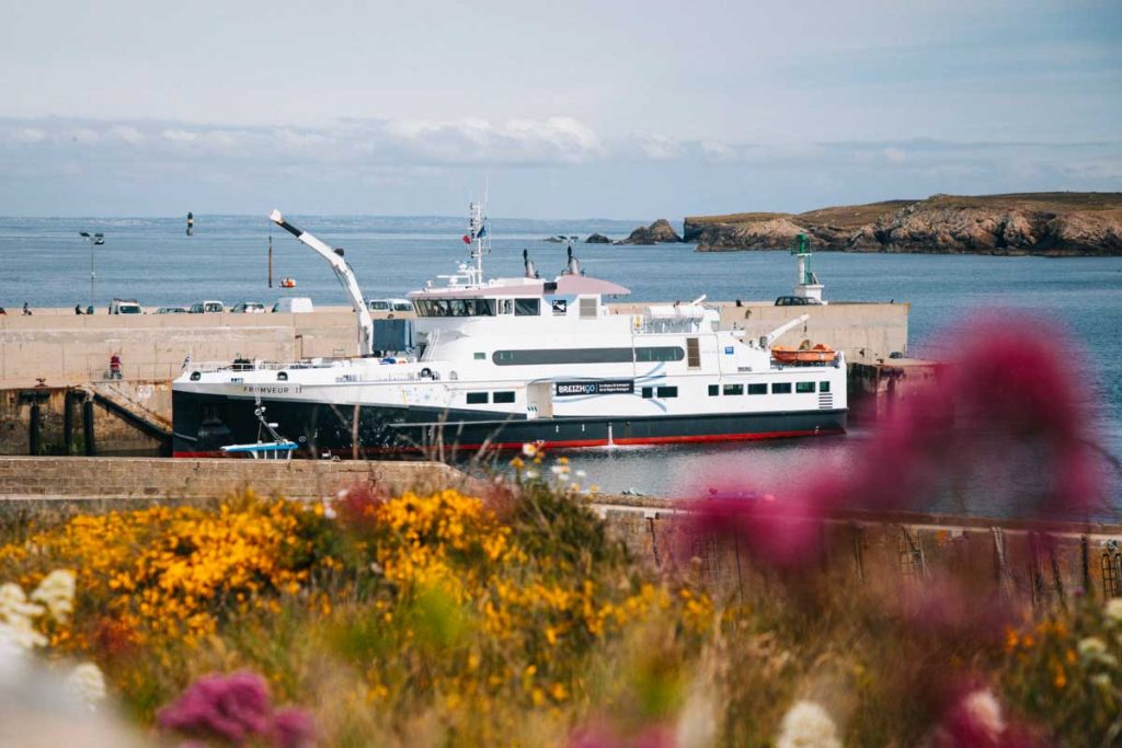 Le port du Stiff embarcadère des ferry à Ouessant. crédit photo: Clara Ferrand - blog Wildroad