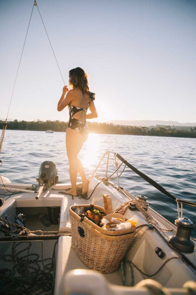 Sortie en bateau sur le lac de Genève. crédit photo : Clara Ferrand - blog Wildroad