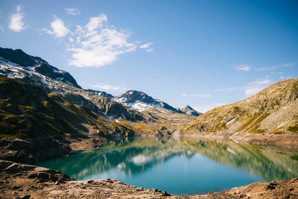 Le lac de Cottepens dans le massif de Belledonne. crédit photo : clara Ferrand - blog Wildroad