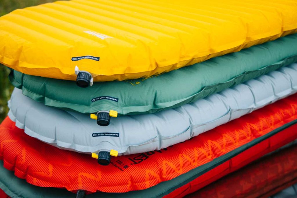 Les matelas de la marque thermarest pour les bivouacs et randonnées. crédit photo : Clara Ferrand - blog Wildroad