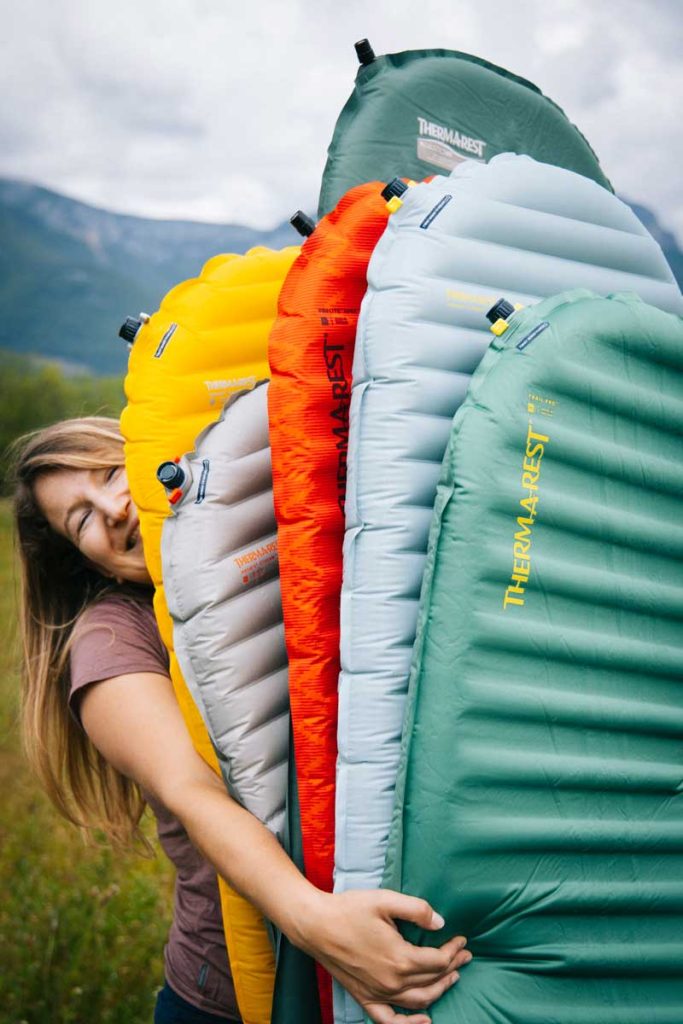 Les matelas Thermarest et la gamme pour le bivouac et la randonnee. crédit photo : Clara Ferrand - blog Wildroad
