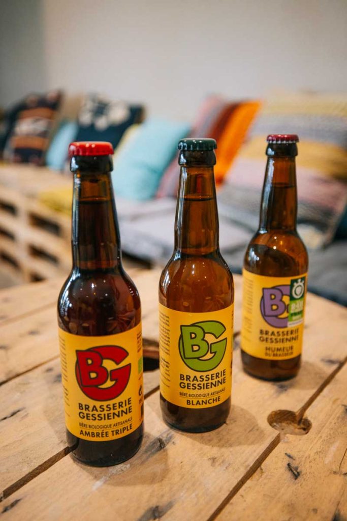 Les bières artisanales de la brasserie Gessienne. crédit photo : Clara Ferrand - blog Wildroad