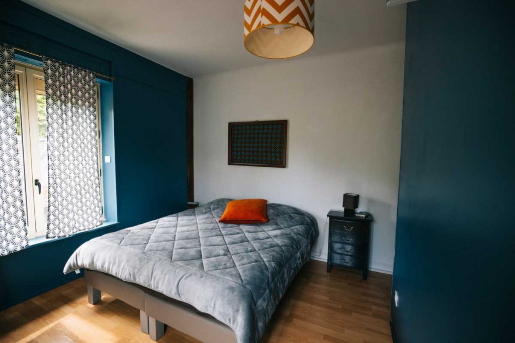 Les chambres individuelle dans le gîte du Barry étape de la Via Causs'Mos à Cabrerets. crédit photo : Clara FERRAND - blog Wildroad