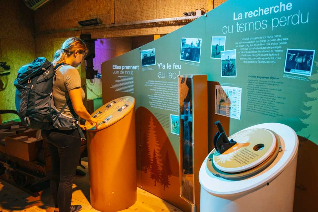 L'exposition de la maison de parc du Haut-Jura. crédit photo : Clara FERRAND -blog Wildroad