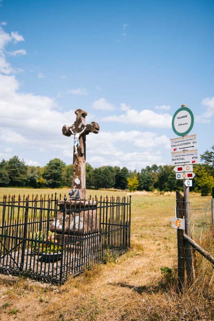 Le calvaire du quartier Picardie en bas de Lichtenberg. crédit photo : Clara Ferrand - blog Wildroad