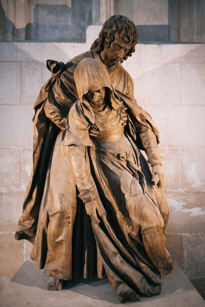 La Pamoison de la Vierge, oeuvre principale de l'artiste messine Ligier Richier. crédit photo : Clara Ferrand - blog Wildroad