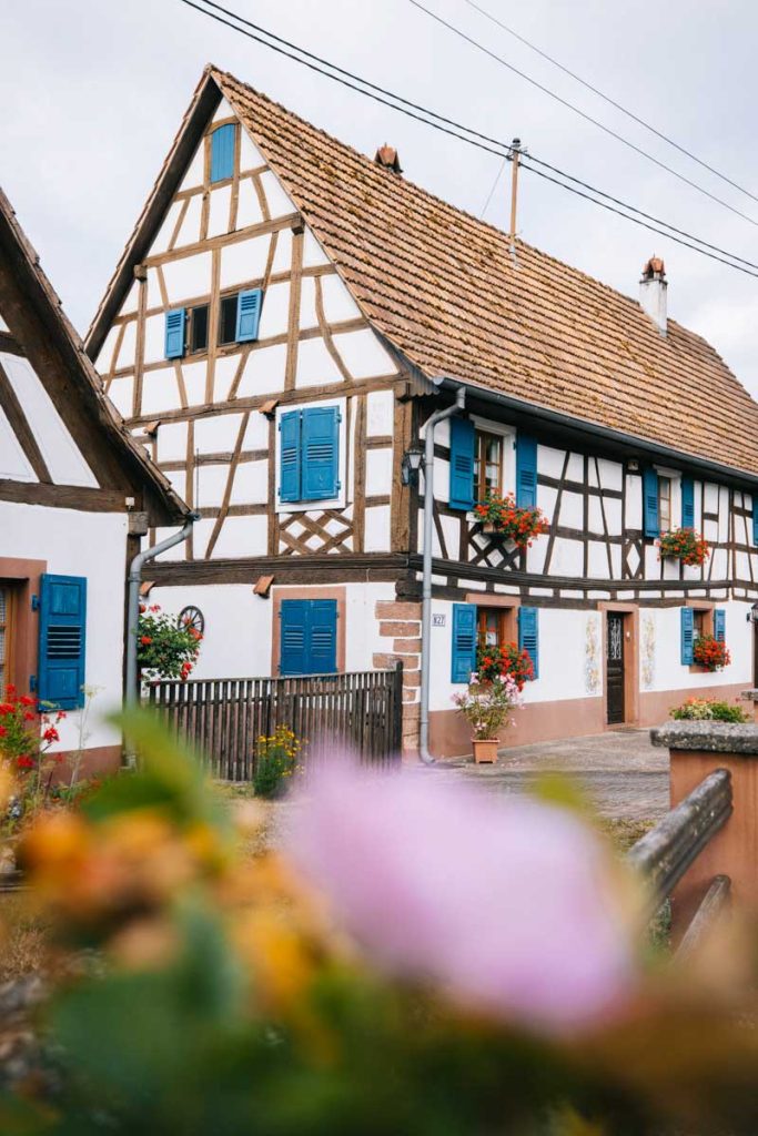 Les maisons à colombage du village d'Obersteinbach. crédit photo : Clara Ferrand -blog Wildroad