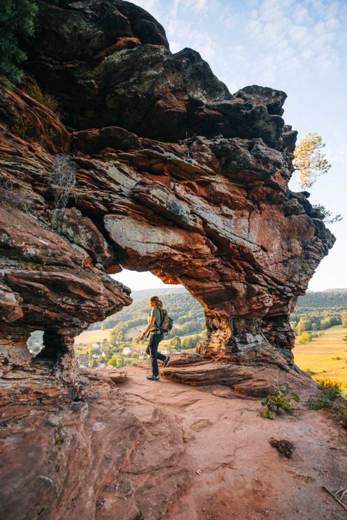 Le rocher wachtsfels à Obersteinbach. crédit photo : Clara Ferrand - blog Wildroad