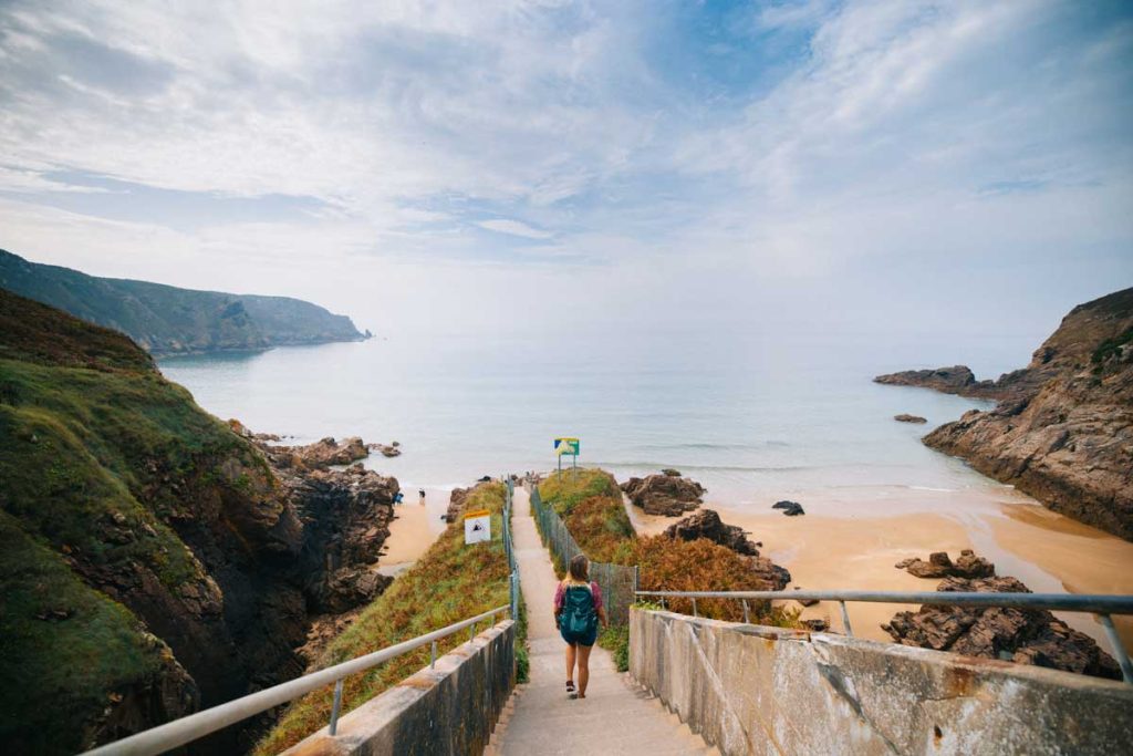 Coup de coeur à Plémont Beach.crédit photo : Clara Ferrand - blog Wildroad