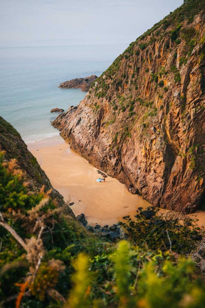 La magnfiique plage de Plémont Beach à Jersey. crédit photo : Clara Ferrand - blog Wildroad