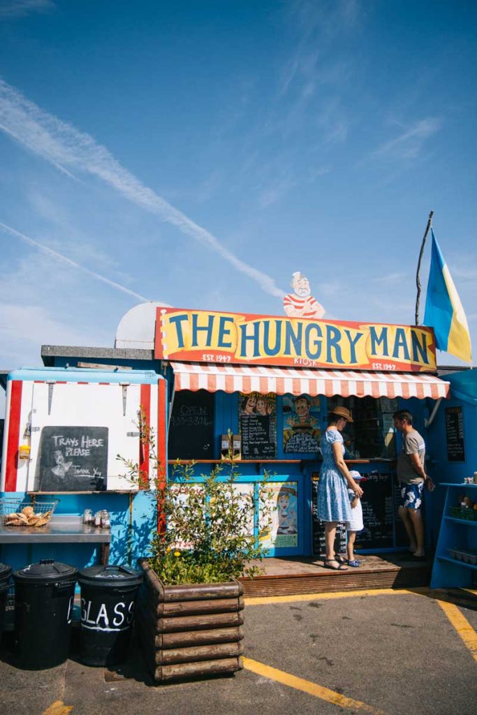 The hungry Man : le plus vieux food-truck de l'ile de Jersey à Rozel.crédit photo : Clara Ferrand - blog Wildroad