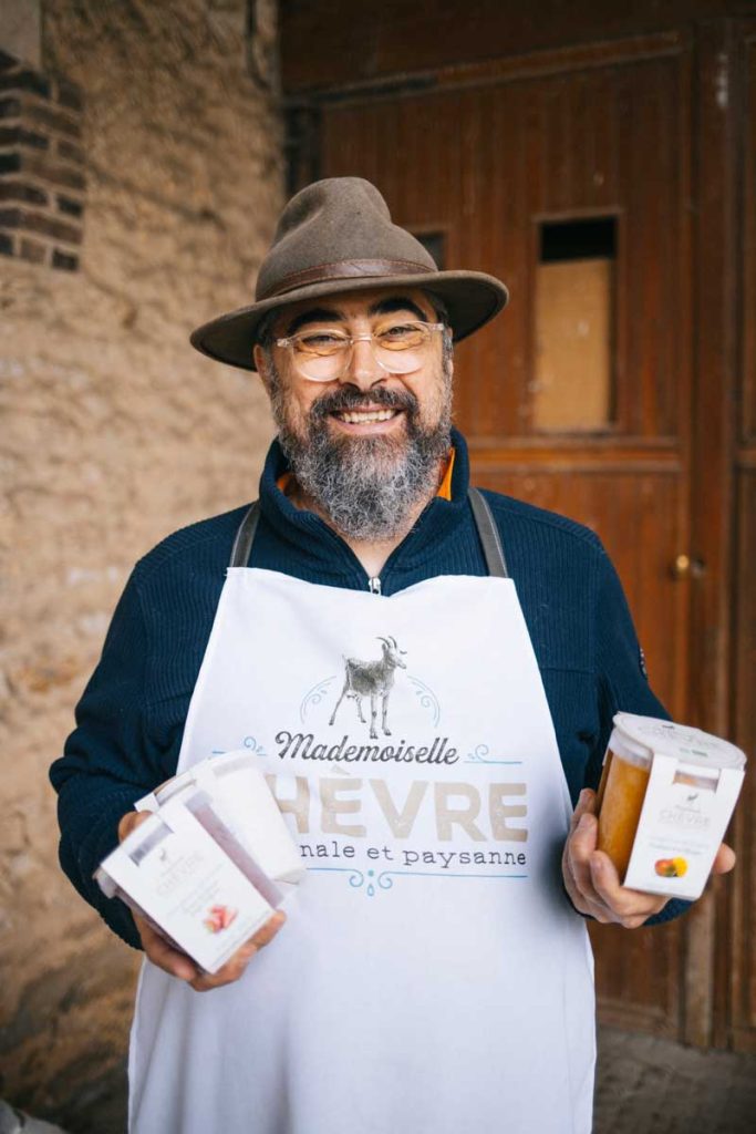 Les glaces au lait de chèvre de Mademoiselle Chèvre, producteur local dans l'Aube. crédit photo : Clara Ferrand - blog Wildroad