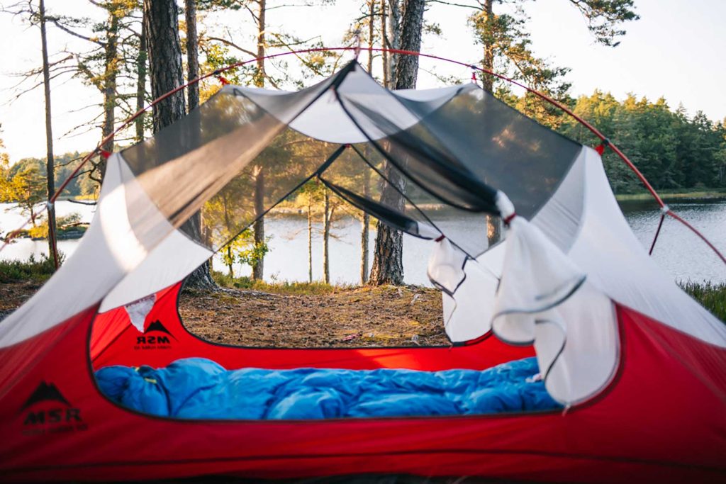 qu'est ce qu'une tente autoportantes : test de matériel de bivouac. crédit photo : Clara FERRAND - blog Wildroad