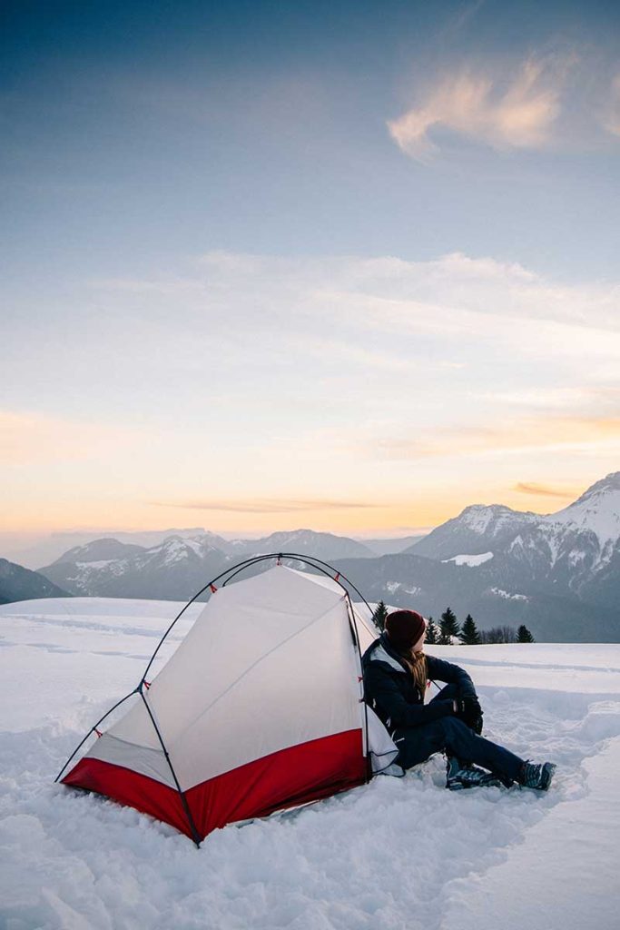 Quelle tente prendre en hiver : la MSR access. crédit photo : Clara FERRAND - blog Wildroad