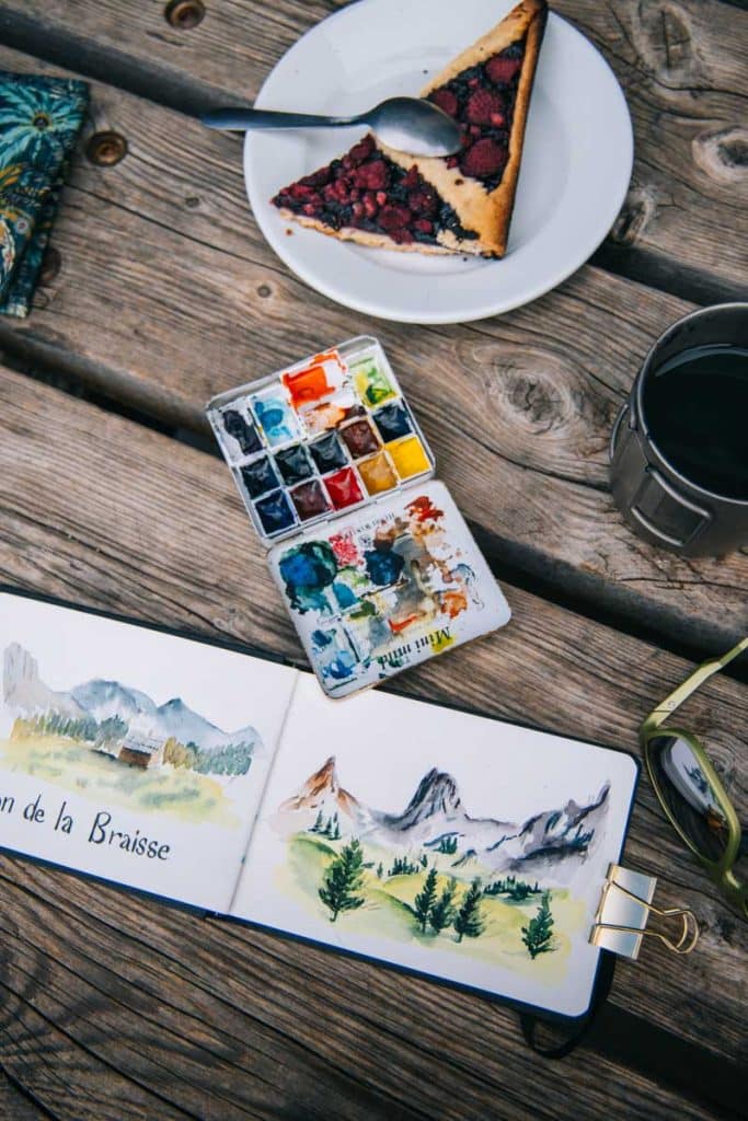 Mes aquarelles dans le Mercantour 