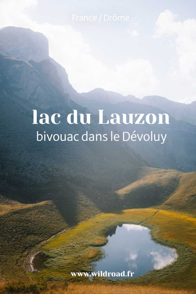 lac du lauzon rando bivouac devoluy