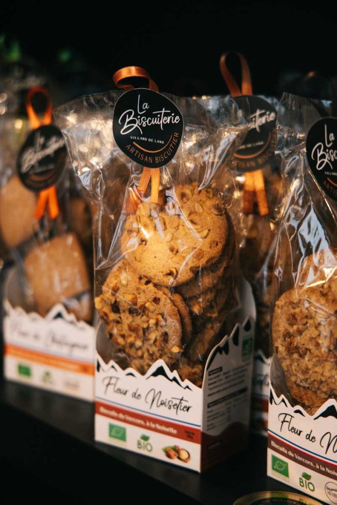 Les biscuits de la Biscuiterie à Villard de Lans. crédit photo : Clara Ferrand - blog Wildroad