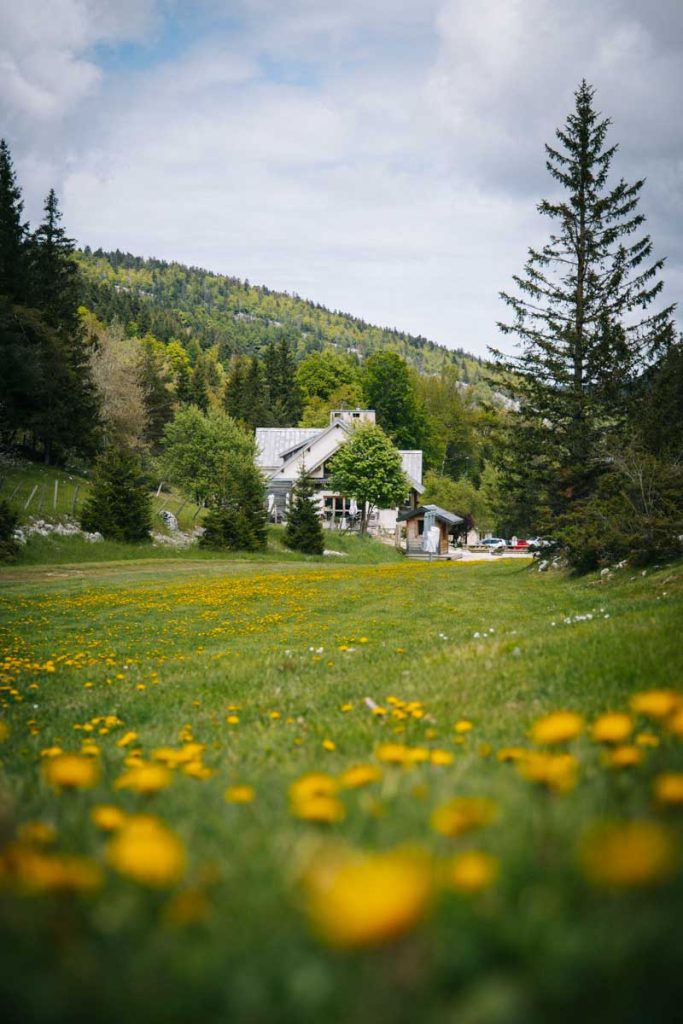 Le domaine nordique à l'entrée de la réserve du Vercors. crédit photo : Clara Ferrand - blog Wildroad