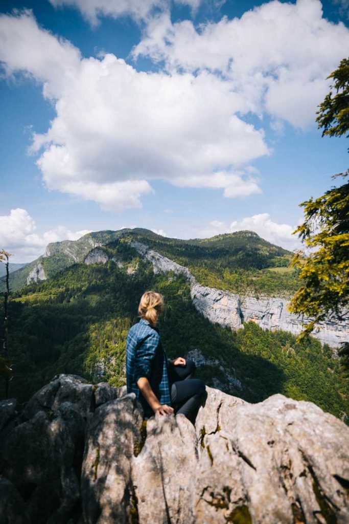 Panorama gorges de la Bourne dans le nord du Vercors. crédit photo : Clara Ferrand - blog Wildroad