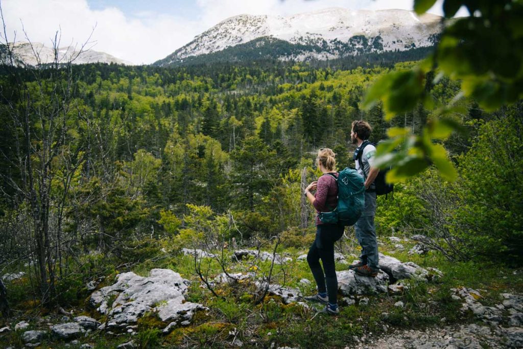 La Réserve naturelle nationale des Hauts Plateaux et la vue sur la Tpete des chaudières. crédit photo : Clara Ferrand - blog Wildroad