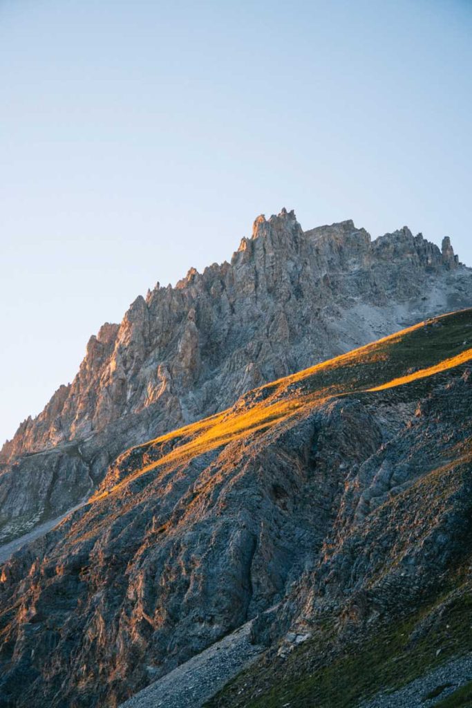 l'aiguille du fruit au coucher de soleil. Crédit photo : Clara Ferrand - blog Wildroad