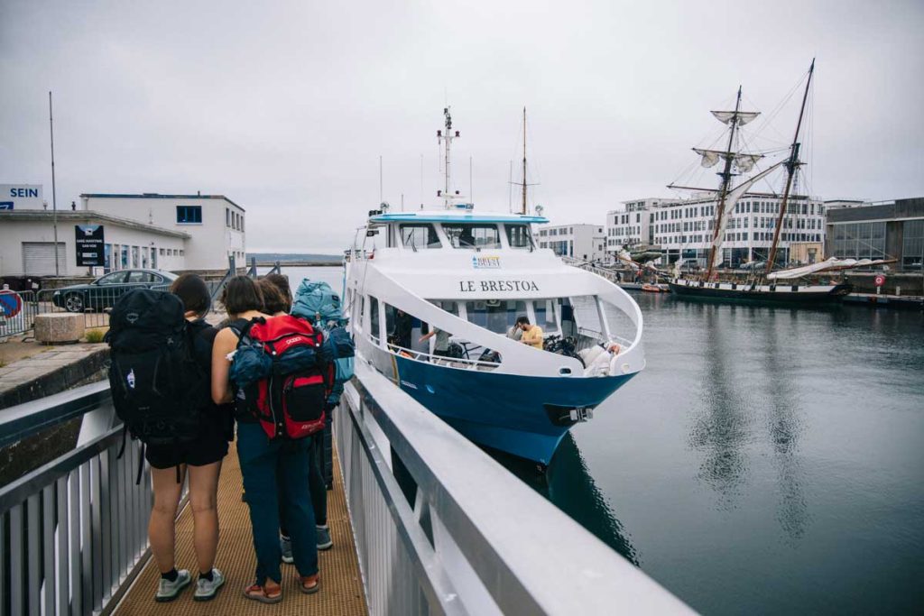 La compagnie bateau qui fait les liaisons le fret- Brest Brestoa. crédit photo : Clara Ferrand - blog Wildroad