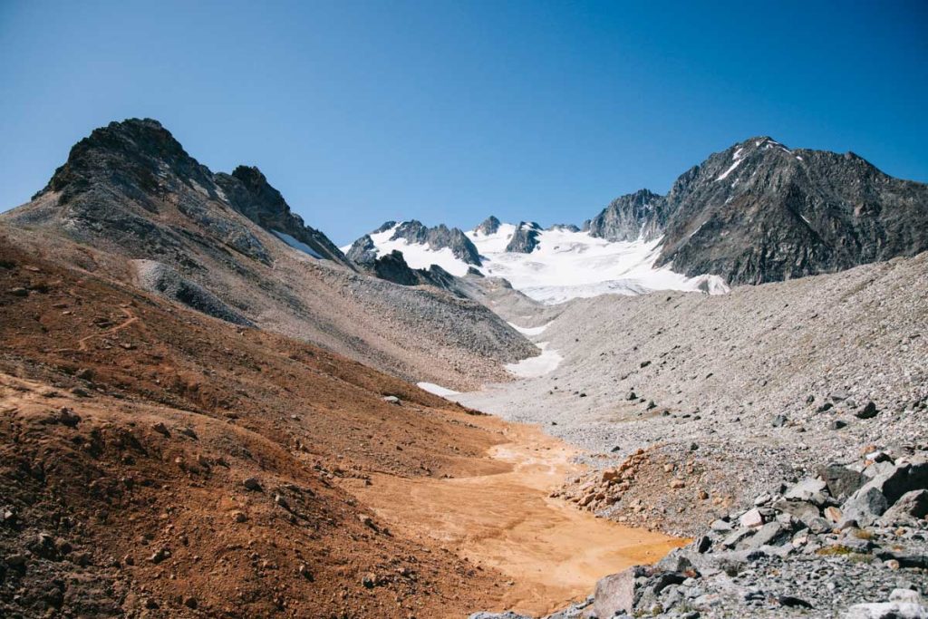 Le col du soufre à côté du glacier de Gébroulaz. Crédit photo : Clara Ferrand - blog Wildroad