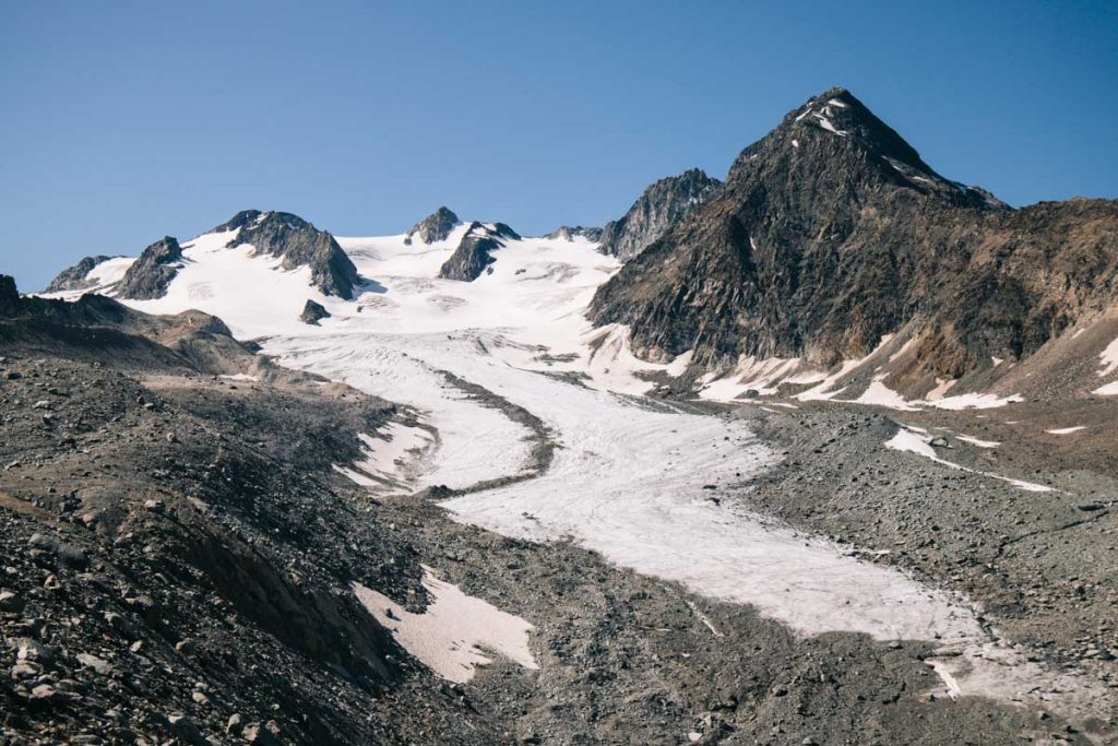 Le glacier de Gébroulaz en Vanoise. Crédit photo : Clara Ferrand - blog Wildroad