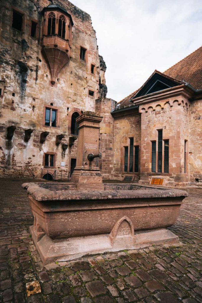 Le château des prince électeur du palatin à Heidelberg. crédit photo. : Clara Ferrand - blog Wildroad