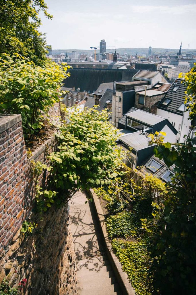 La promenade des coteaux de la citadelle de Liège. crédit photo : Clara Ferrand - blog Wildroad